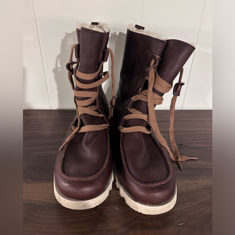 Men’s sorel boots brown leather